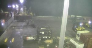 Cargo discharged at the dock